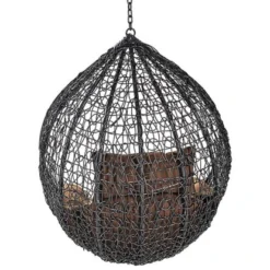 Home Deluxe Hängesessel-Korb Cielo Aus Polyrattan Grau -Vitavia Verkäufe 966811 2972 07