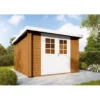 Wolff Finnhaus Holz-Gartenhaus Pulti 34-B Typ 2 Eiche Hell BxT: 360 Cm X 300 Cm