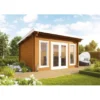 Wolff Finnhaus Holz-Gartenhaus Trondheim 44-A XL Eiche Hell BxT: 400 Cm X 390 Cm