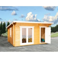 Wolff Finnhaus Holz-Gartenhaus Trondheim 44-D 2-Raum BxT: 490 Cm X 450 Cm