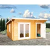 Wolff Finnhaus Holz-Gartenhaus Trondheim 70-D/2-Raum BxT: 490 Cm X 450 Cm
