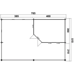 Carlsson Holz-Gartenhaus Flachdach Unbehandelt 765 Cm X 516 Cm -Vitavia Verkäufe 982 11003400 RD691 1 1.jpg 5 1