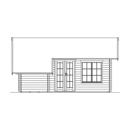 Skan Holz-Gartenhaus Esbjerg 3 Mit Anbauschuppen B X T 420 Cm X 560 Cm 7 Skan Holz-Gartenhaus Esbjerg 3 Mit Anbauschuppen B X T 420 Cm X 560 Cm – Bild 7