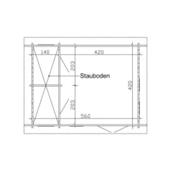Skan Holz-Gartenhaus Toronto 2 Mit Dachlattung B X T 420 Cm X 560 Cm -Vitavia Verkäufe 9 2622 Gartenhaus 8 621743