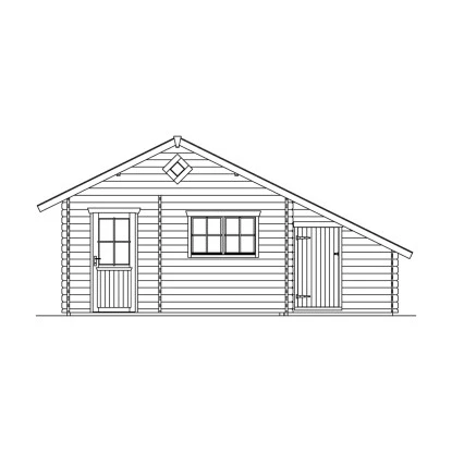 Skan Holz-Gartenhaus Esbjerg 3 Mit Anbauschuppen B X T 420 Cm X 560 Cm 9 Skan Holz-Gartenhaus Esbjerg 3 Mit Anbauschuppen B X T 420 Cm X 560 Cm – Bild 9