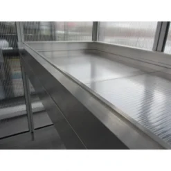 KGT Pflanzwanne Tulpe III Alu Blank Tiefe 63,5 Cm X Höhe 10 Cm