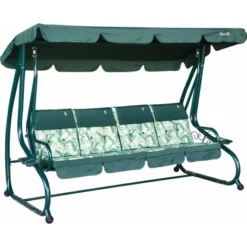 Sorrento Hollywoodschaukel Palm Grün Mit Liegefunktion