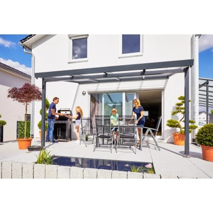 Terrassenüberdachung Premium (BxT) 410 Cm X 306 Cm Anthrazit Acryl Klima Blue 5 Terrassenüberdachung Premium (BxT) 410 Cm X 306 Cm Anthrazit Acryl Klima Blue – Bild 5