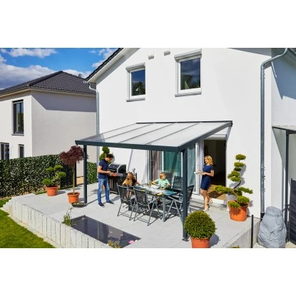 Terrassenüberdachung Premium (BxT) 410 Cm X 306 Cm Anthrazit Acryl Klima Blue 6 Terrassenüberdachung Premium (BxT) 410 Cm X 306 Cm Anthrazit Acryl Klima Blue – Bild 6