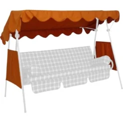 Sonnendach Für Hollywoodschaukel 120 X 200 Cm Terracotta