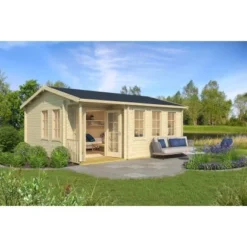 Lasita Maja Gartenhaus Sri Lanka Set Silber Natur 560 Cm X 480 Cm