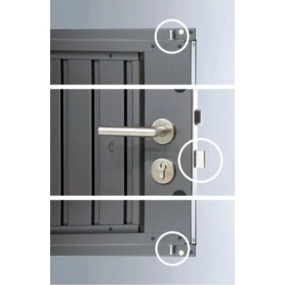 Biohort Metall-Gerätehaus HighLine Silber-Metallic 3,5 M² Doppeltür 5 Biohort Metall-Gerätehaus HighLine Silber-Metallic 3,5 M² Doppeltür – Bild 5