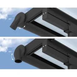 Palram - CanopiaOlympia 3 X 3.1 Terrassenüberdachung Anthrazit Klar 9 Palram - CanopiaOlympia 3 X 3.1 Terrassenüberdachung Anthrazit Klar -Vitavia Verkäufe ble gutters palram ral7016 1