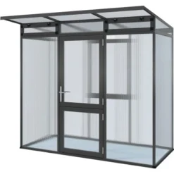 KGT Gewächshaus Linea I HKP 10 Mm Anthrazitgrau