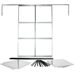 Vitavia Doppeltür-Set Für Gewächshaus Sirius Alu Blank