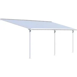 Palram - CanopiaOlympia 3 X 7.3 Terrassenüberdachung Weiß Klar