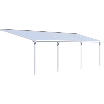 Palram - CanopiaOlympia 3 X 9.8 Terrassenüberdachung Weiß Klar 1 Palram - CanopiaOlympia 3 X 9.8 Terrassenüberdachung Weiß Klar