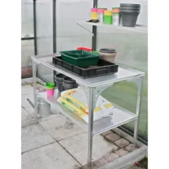 KGT Universal-Aluminium-Tisch Für KGT Gewächshäuser Ca. 120 Cm X 64 Cm X 80 Cm