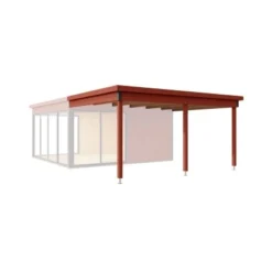 Lasita Maja Dachverlängerung Domeo 5Schwedenrot 300 Cm X 418 Cm