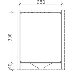 Skan Holz Holz-Gartenhaus Hengelo Schwedenrot 250 Cm X 300 Cm -Vitavia Verkäufe gartenhaus bild5 603633 15