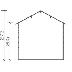 Skan Holz Holz-Gartenhaus Hengelo Schwedenrot 250 Cm X 300 Cm -Vitavia Verkäufe gartenhaus bild6 603633 15