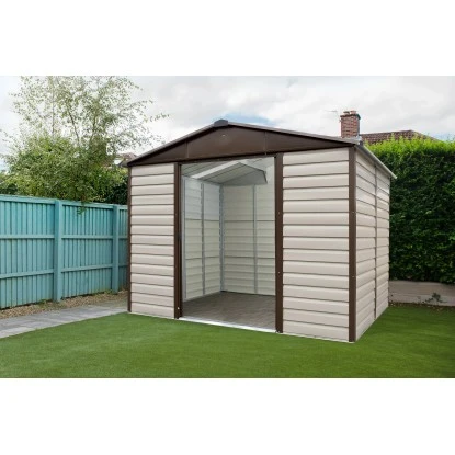 Yardmaster Gerätehaus Brandenburg 106TBSL Braun-Taupe B X T 285 X 186 Cm 3 Yardmaster Gerätehaus Brandenburg 106TBSL Braun-Taupe B X T 285 X 186 Cm – Bild 3