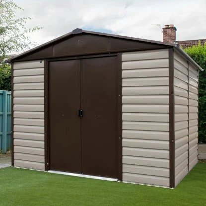 Yardmaster Gerätehaus Brandenburg 106TBSL Braun-Taupe B X T 285 X 186 Cm 1 Yardmaster Gerätehaus Brandenburg 106TBSL Braun-Taupe B X T 285 X 186 Cm