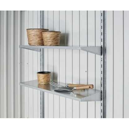 Biohort Metall-Gerätehaus HighLine Silber-Metallic 3,5 M² Doppeltür 8 Biohort Metall-Gerätehaus HighLine Silber-Metallic 3,5 M² Doppeltür – Bild 8