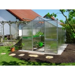 KGT Gewächshaus Rose III HKP 10 Mm Alu-Blank 7,53 M²