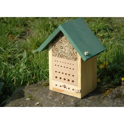 Insektenhotel Für Wildbienen Und Grabwespen Mit Beobachtungslade 2 Insektenhotel Für Wildbienen Und Grabwespen Mit Beobachtungslade – Bild 2