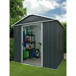 Yardmaster Gerätehaus Heidelberg 65AEYZ Anthrazit B X T: 186 Cm X 125 Cm