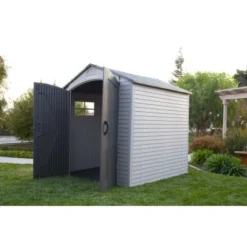 Lifetime Kunststoff-Gerätehaus Fox Anthrazit-Grau 4,5 M² -Vitavia Verkäufe lg01000 geraetehausfoxl 4