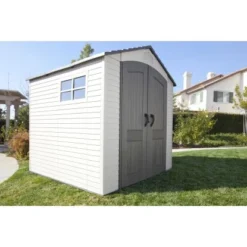 Lifetime Kunststoff-Gerätehaus Fox Anthrazit-Grau 4,5 M² -Vitavia Verkäufe lg01000 geraetehausfoxl 5