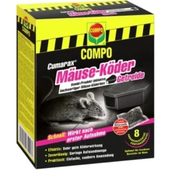 Compo Cumarax Mäuse-Köderflocken Und -box