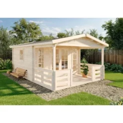 Alpholz Holz-Gartenhaus Satteldach Druckimprägniert 360 Cm X 542 Cm -Vitavia Verkäufe nd40al11002130cutout.png 5