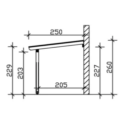 Skan Holz Terrassenüberdachung Rimini 434 Cm X 250 Cm -Vitavia Verkäufe nueberdachung 4 2000160020