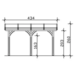 Skan Holz Terrassenüberdachung Rimini 434 Cm X 250 Cm -Vitavia Verkäufe nueberdachung 5 2000160020