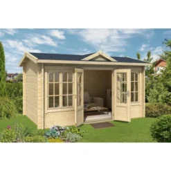 Lasita Maja Gartenhaus Kensington Natur 400 Cm X 250 Cm