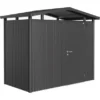Biohort Metall-Gerätehaus Panorama Dunkelgrau 3,5 M²
