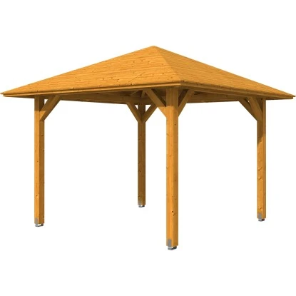 Skan Holz Holz-Pavillon Cannes 1 Eiche Hell Lasiert 294 Cm X 294 Cm 2 Skan Holz Holz-Pavillon Cannes 1 Eiche Hell Lasiert 294 Cm X 294 Cm – Bild 2
