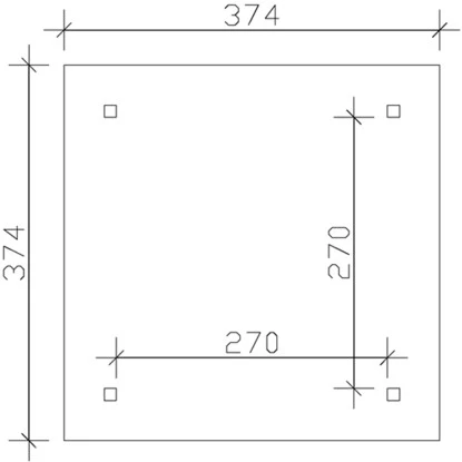 Skan Holz Holz-Pavillon Cannes 1 Eiche Hell Lasiert 294 Cm X 294 Cm 3 Skan Holz Holz-Pavillon Cannes 1 Eiche Hell Lasiert 294 Cm X 294 Cm – Bild 3