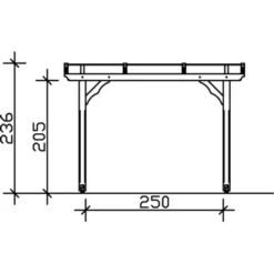 Skan Holz Holz-Pavillon Marseille Eiche Hell Lasiert 274 Cm X 304 Cm -Vitavia Verkäufe pavillon bild5 3712730126