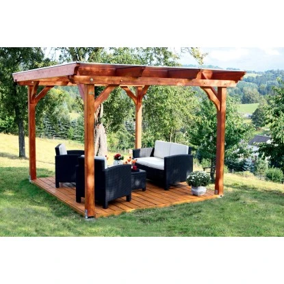 Skan Holz Holz-Pavillon Marseille Schiefergrau Lasiert 274 Cm X 304 Cm 8 Skan Holz Holz-Pavillon Marseille Schiefergrau Lasiert 274 Cm X 304 Cm – Bild 8