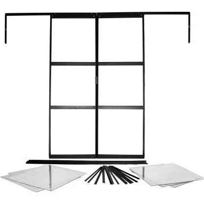 Vitavia Doppeltür-Set Für Gewächshaus Sirius Schwarz 1 Vitavia Doppeltür-Set Für Gewächshaus Sirius Schwarz