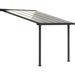 Palram - CanopiaOlympia 3 X 3.1 Terrassenüberdachung Anthrazit Klar