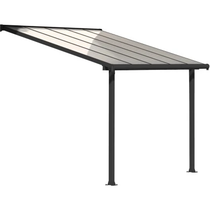 Palram - CanopiaOlympia 3 X 3.1 Terrassenüberdachung Anthrazit Klar 1 Palram - CanopiaOlympia 3 X 3.1 Terrassenüberdachung Anthrazit Klar