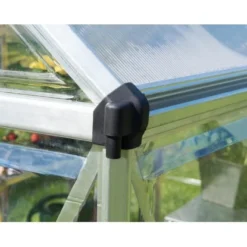 Palram Canopia Hybrid 4.3 X 1.9 Gewächshaus Silber Klare Seitenwände -Vitavia Verkäufe rid sl gutters palram 4106 1