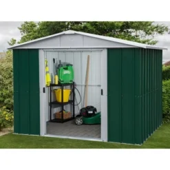 Yardmaster Gerätehaus-Set Bayern 87GEYZ+ Grün B X T: 226 Cm X 207 Cm