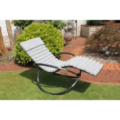 Leco Kissenauflage Für Schaukelstuhl Grau -Vitavia Verkäufe schaukelstuhlkissen grau 2