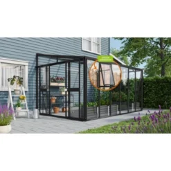 Vitavia Gewächshaus Athena 10200 ESG/HKP Schwarz -Vitavia Verkäufe schwarz 40002463 EINKL 01